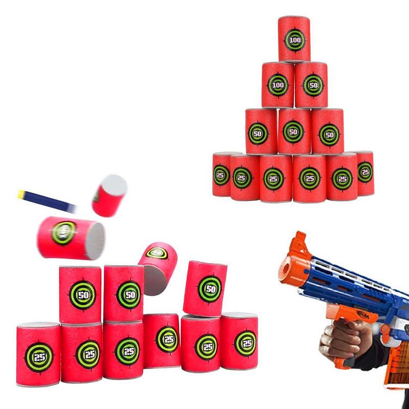 6 OR 12 Foam Cup Targets for Nerf or any Non-Foam-Pnetrating Projectiles
