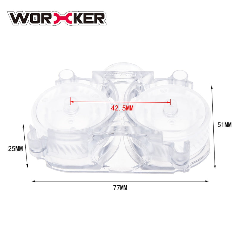 Worker 425 /435 Plastic Clear Twill Flywheels and Cage